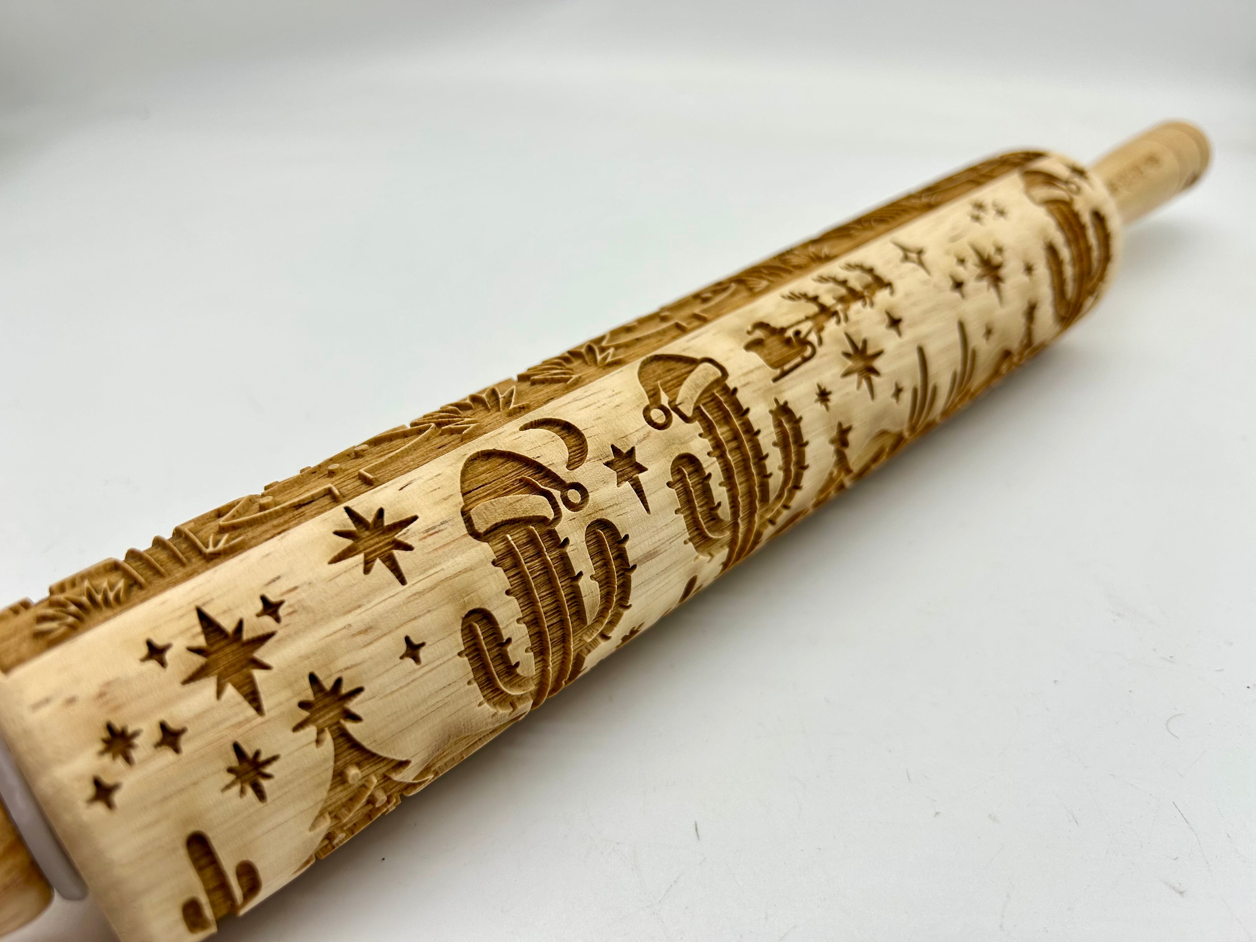Desert Christmas Embossed Rolling Pin