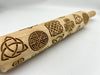 Celtic Symbols Embossed Rolling Pin