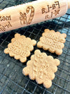 Fa La La Embossed Rolling Pin + Cookie Cutter