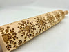 Elegant Snowflakes Embossed Rolling Pin