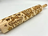 Baby Highland Cows Embossed Rolling Pin for Pottery Baking