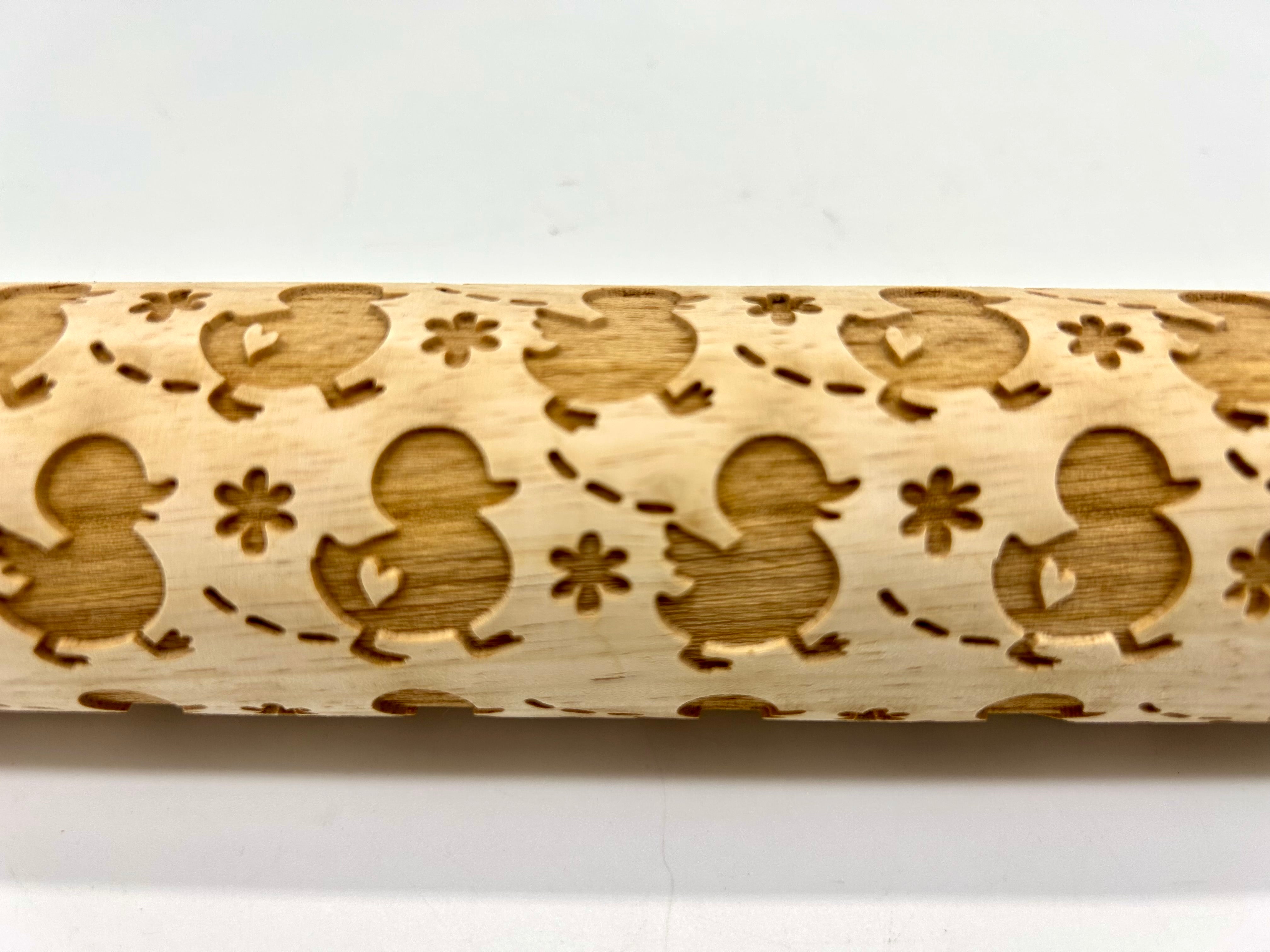 Ducklings Embossed Rolling Pin