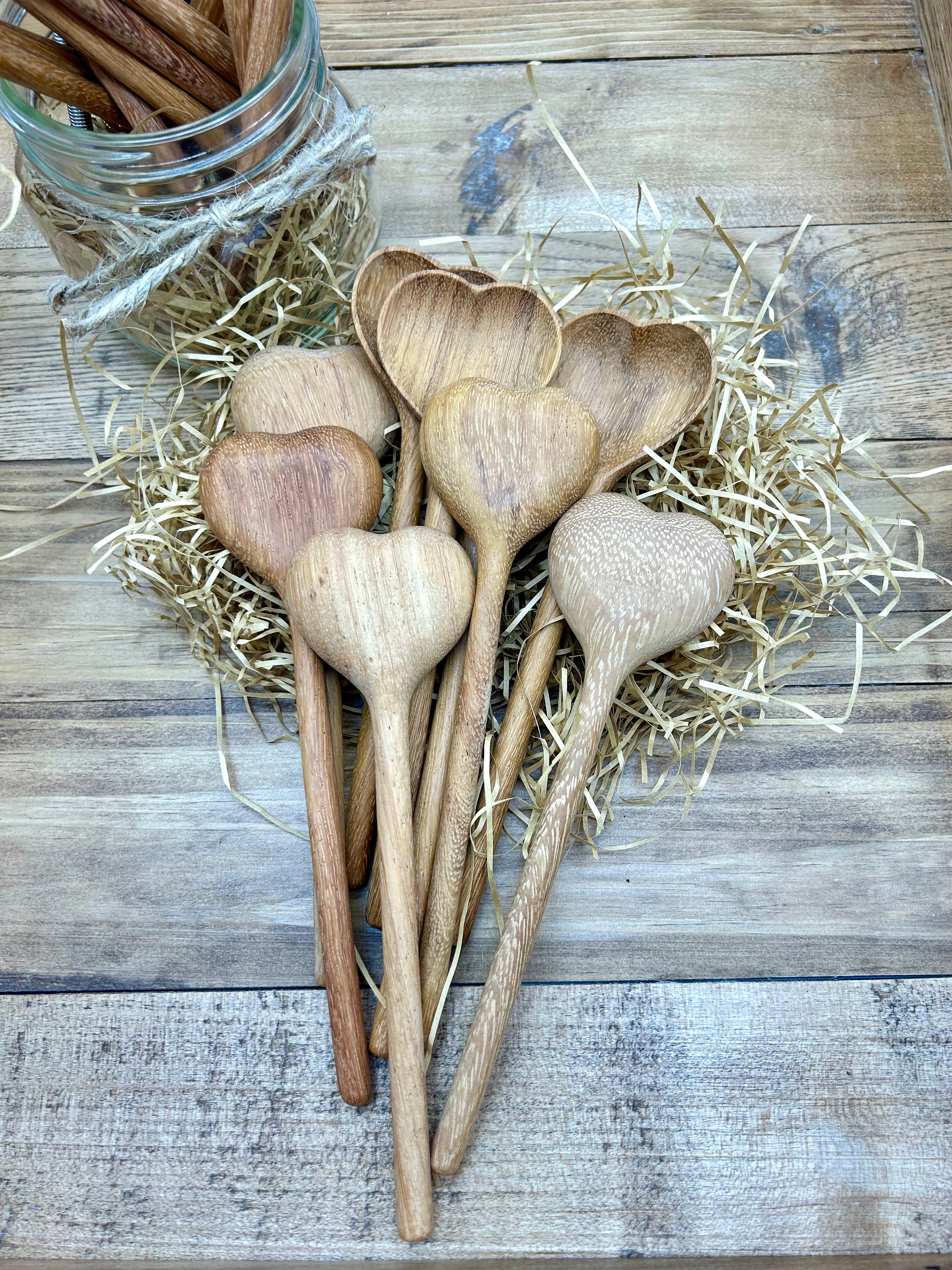 Heart Shaped Wooden Spoon