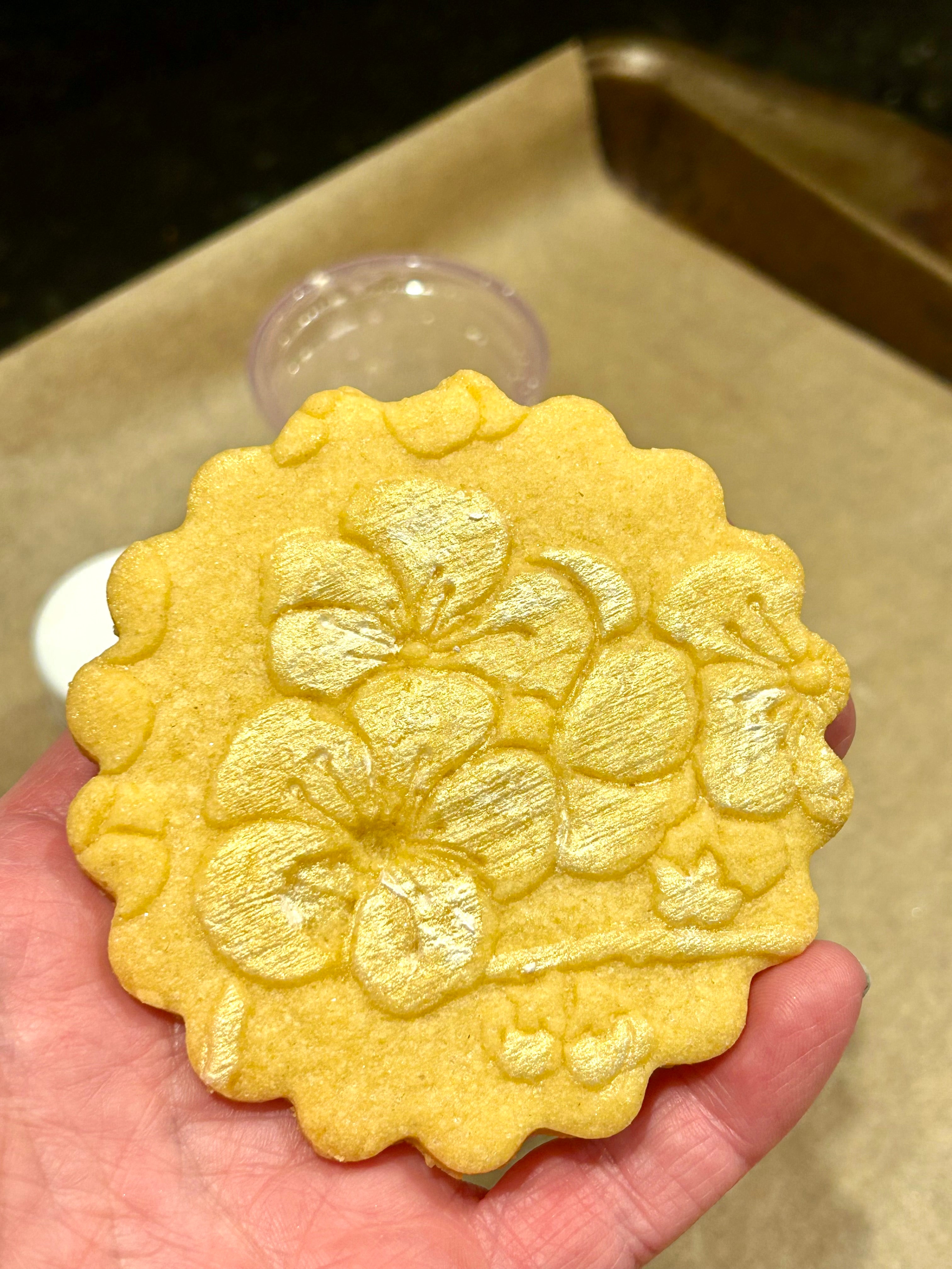 Embossed Cherry Blossom Rolling Pin- Pottery and Baking