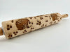 Hedgehog Embossed Rolling Pin for Baking & Pottery