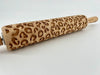 Leopard Print Embossed Rolling Pin for Baking and Pottery