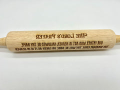 The Lord's Prayer Rolling Pin REVERSED TEXT