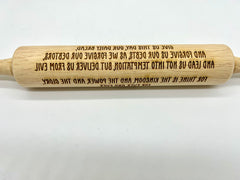 The Lord's Prayer Rolling Pin REVERSED TEXT