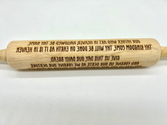 The Lord's Prayer Rolling Pin REVERSED TEXT