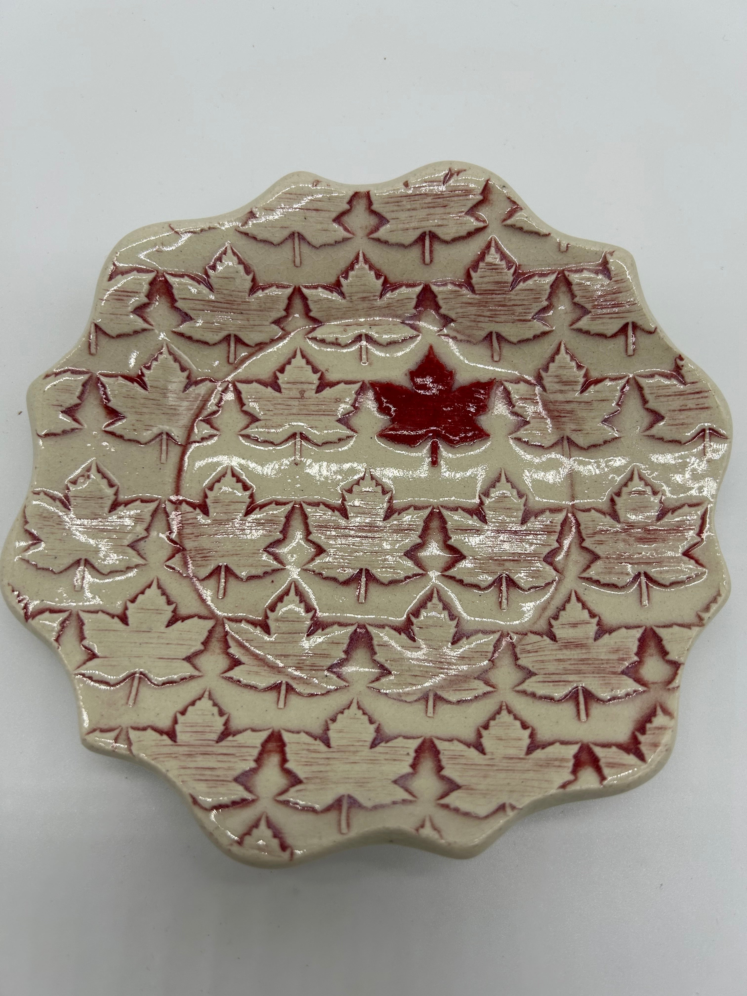 Maple Leaves Embossed Rolling Pin-Baking and Pottery