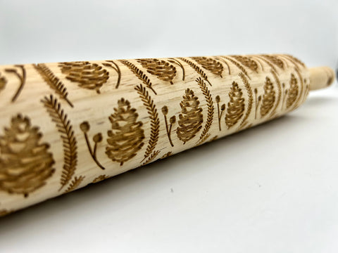 Pinecones Rolling Pin