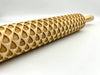 Embossed Raindrops Textured Rolling Pin – Pottery