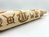 Viking Embossed Rolling Pins for Pottery and Baking