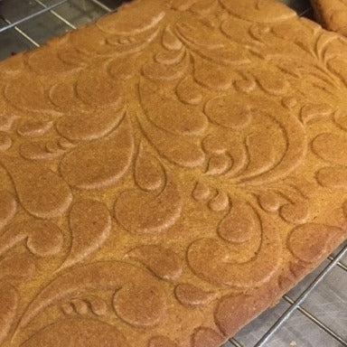 Floral Swirl Embossed Rolling Pin – Baking & Crafting