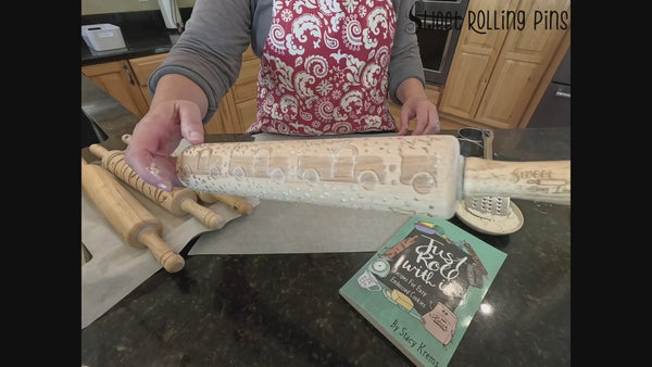 Embossed Arrows Rolling Pin – For Bakers & Potters