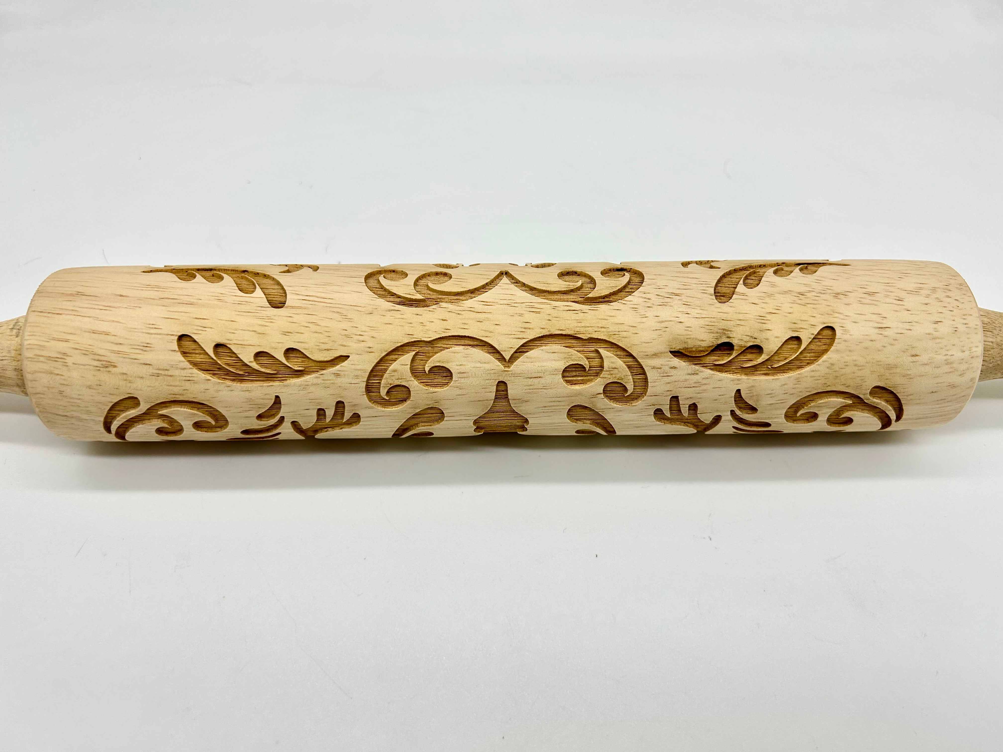 Embossed Prancing Reindeer Large Rolling Pin – Pottery