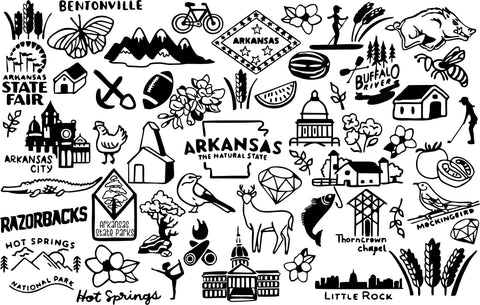 Arkansas State Rolling Pin