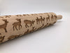 Deer Embossed Rolling Pin Artistry for Baking & Crafting