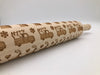 Embossed Quilted Christmas Rolling Pin – Holiday Baking