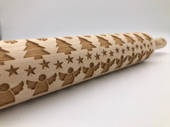 Quilted Christmas Rolling Pin