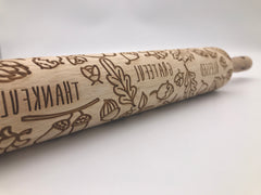 Thankful Grateful Blessed Rolling Pin