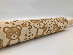 Playful Forest Rolling Pin