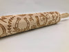 Horseshoes Embossed Rolling Pin for Pottery and Baking