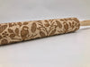 Embossed Chickadee Rolling Pin for Baking & Pottery