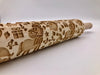 Festive Farm Animals Embossed Rolling Pin – Baking & Crafting