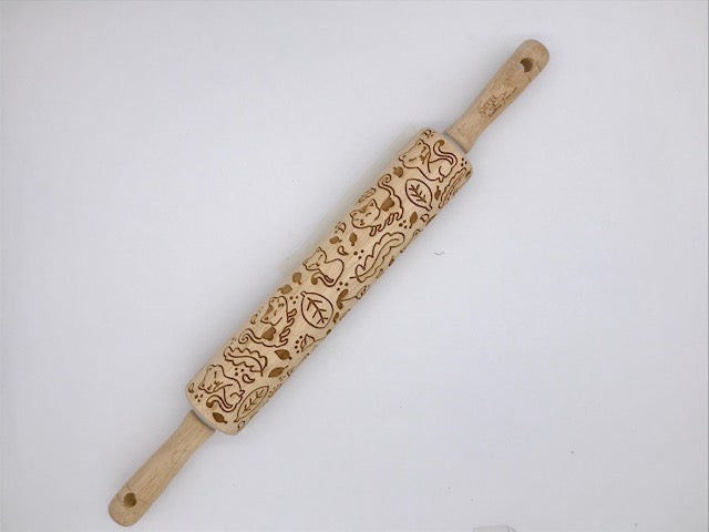 Embossed Nature Loving Kitty Cat Rolling Pin – Baking