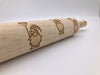 Gnomes with Hearts Embossed Rolling Pin for Baking