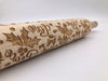 Mistletoe Peace Love Noel Embossed Rolling Pin