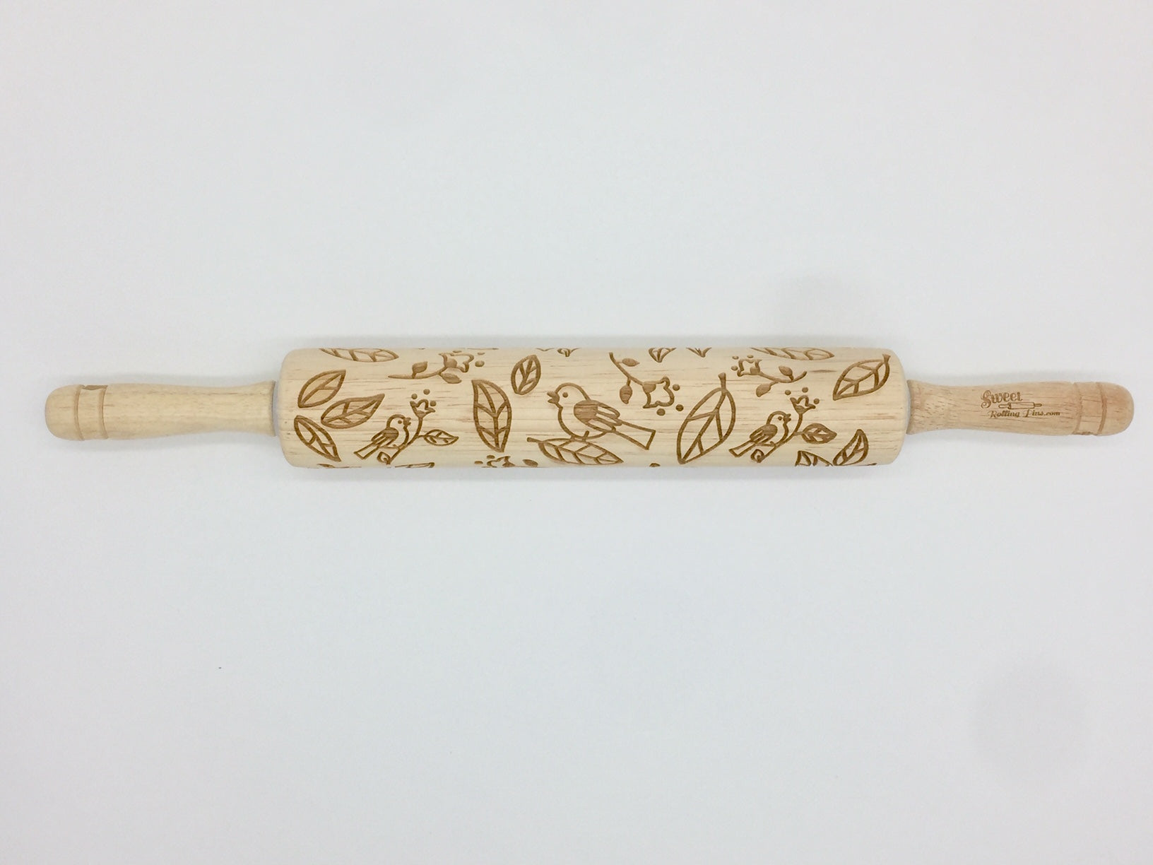 Lil Birdies Embossed Rolling Pin for Pottery and Baking