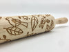 Lil Birdies Embossed Rolling Pin for Pottery and Baking