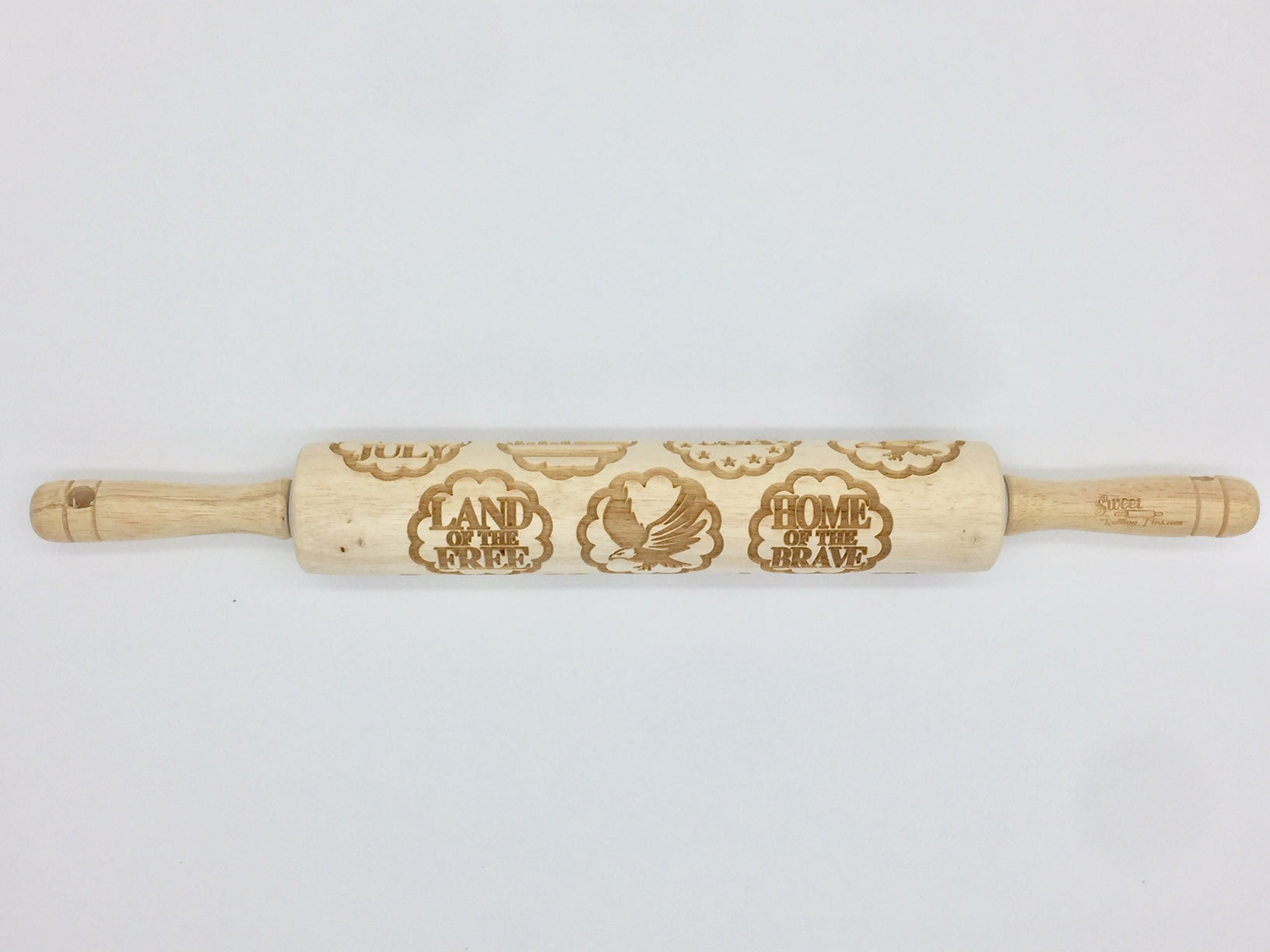 Land of the Free Embossed Rolling Pin for Baking & Pottery