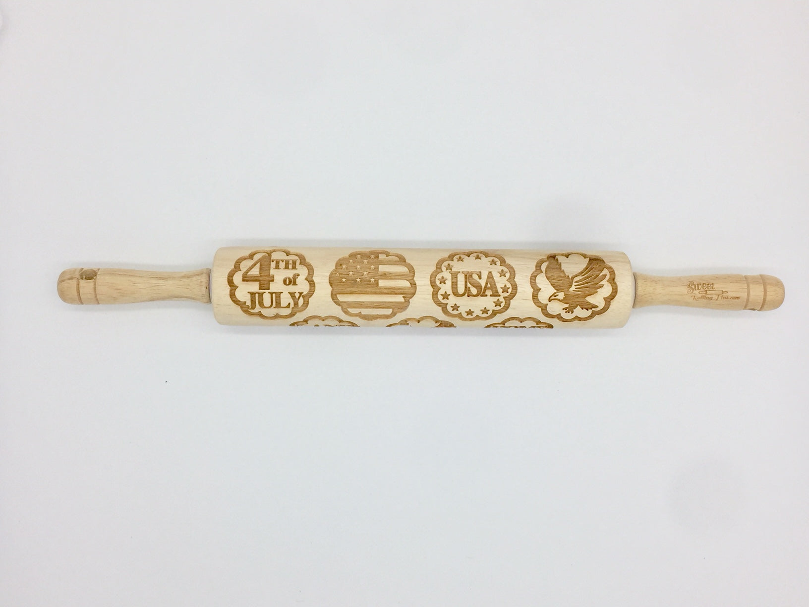 Land of the Free Embossed Rolling Pin for Baking & Pottery