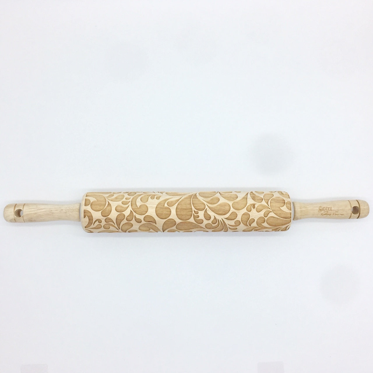 Floral Swirl Embossed Rolling Pin – Baking & Crafting