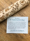 The Shepherd and the Sheep Embossed Rolling Pin