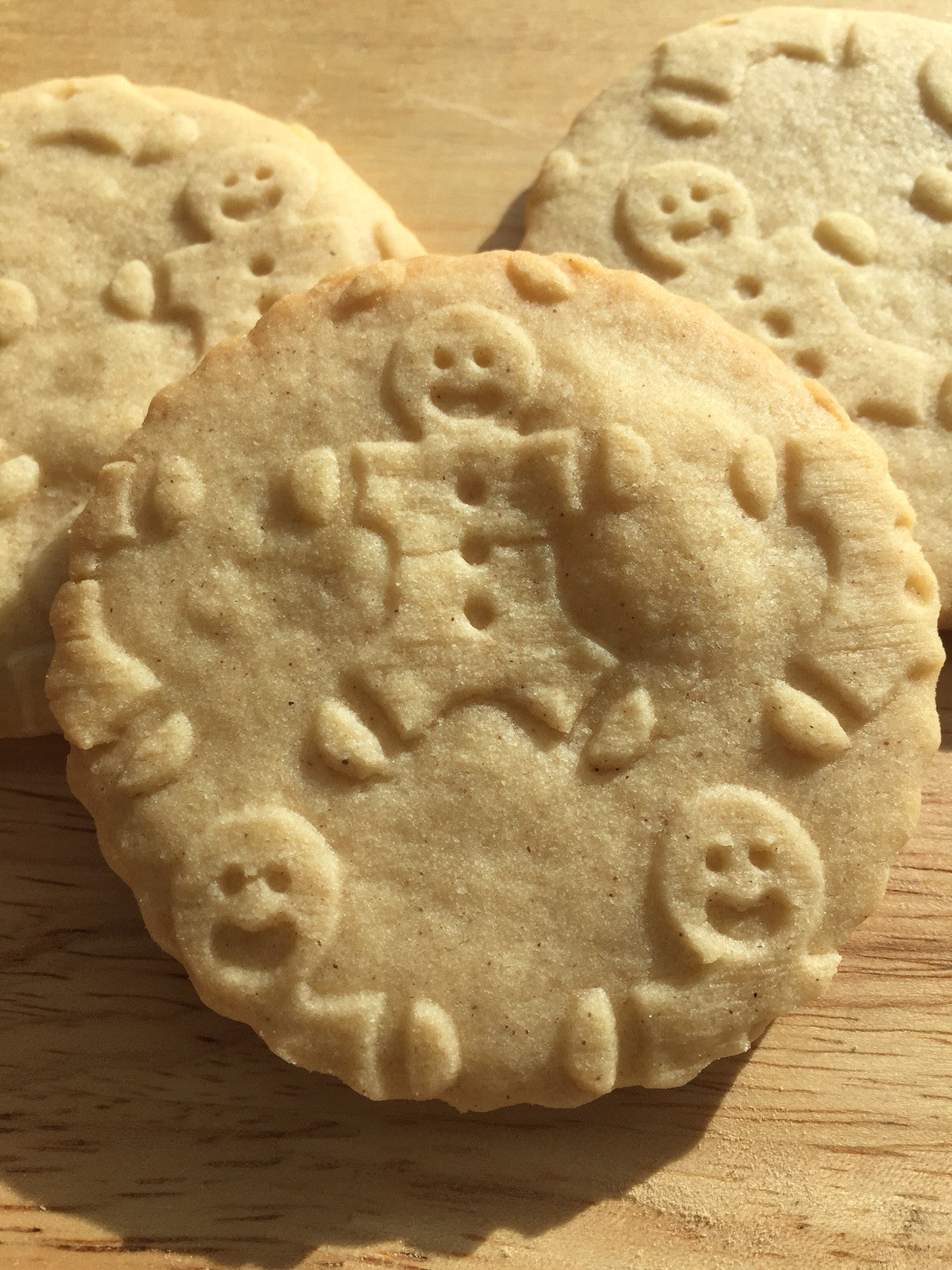 Gingerbread Man Christmas Embossed Rolling Pin