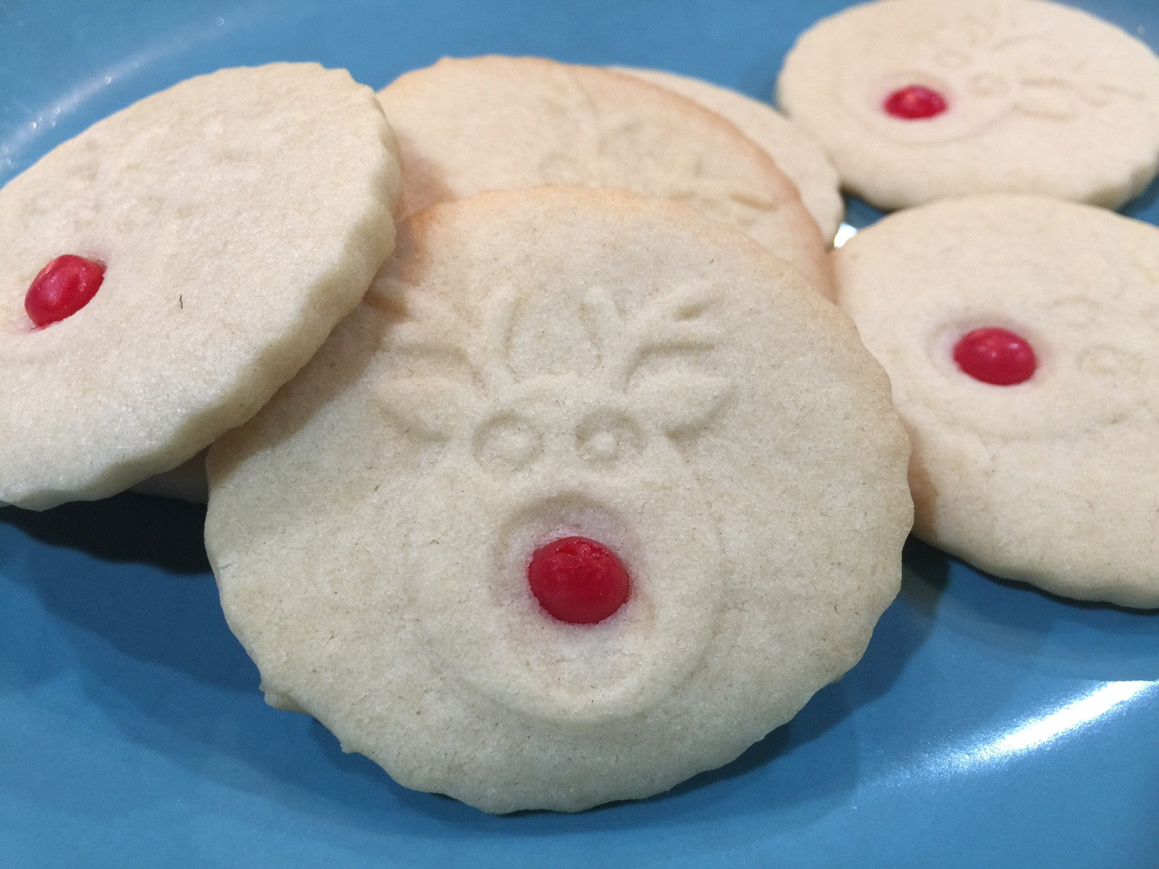 Goofy Reindeer Embossed Rolling Pin for Baking Pottery