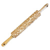 Floral Swirl Embossed Rolling Pin – Baking & Crafting