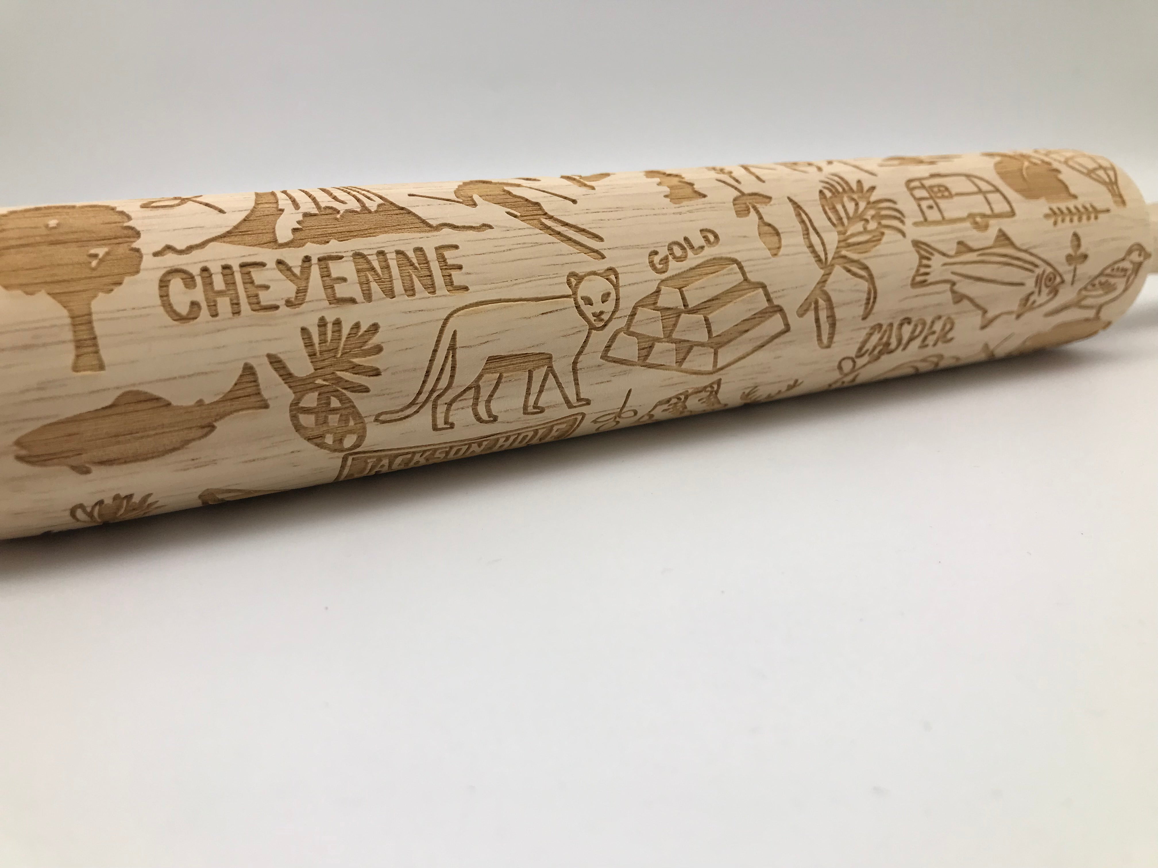 Wyoming State Rolling Pin