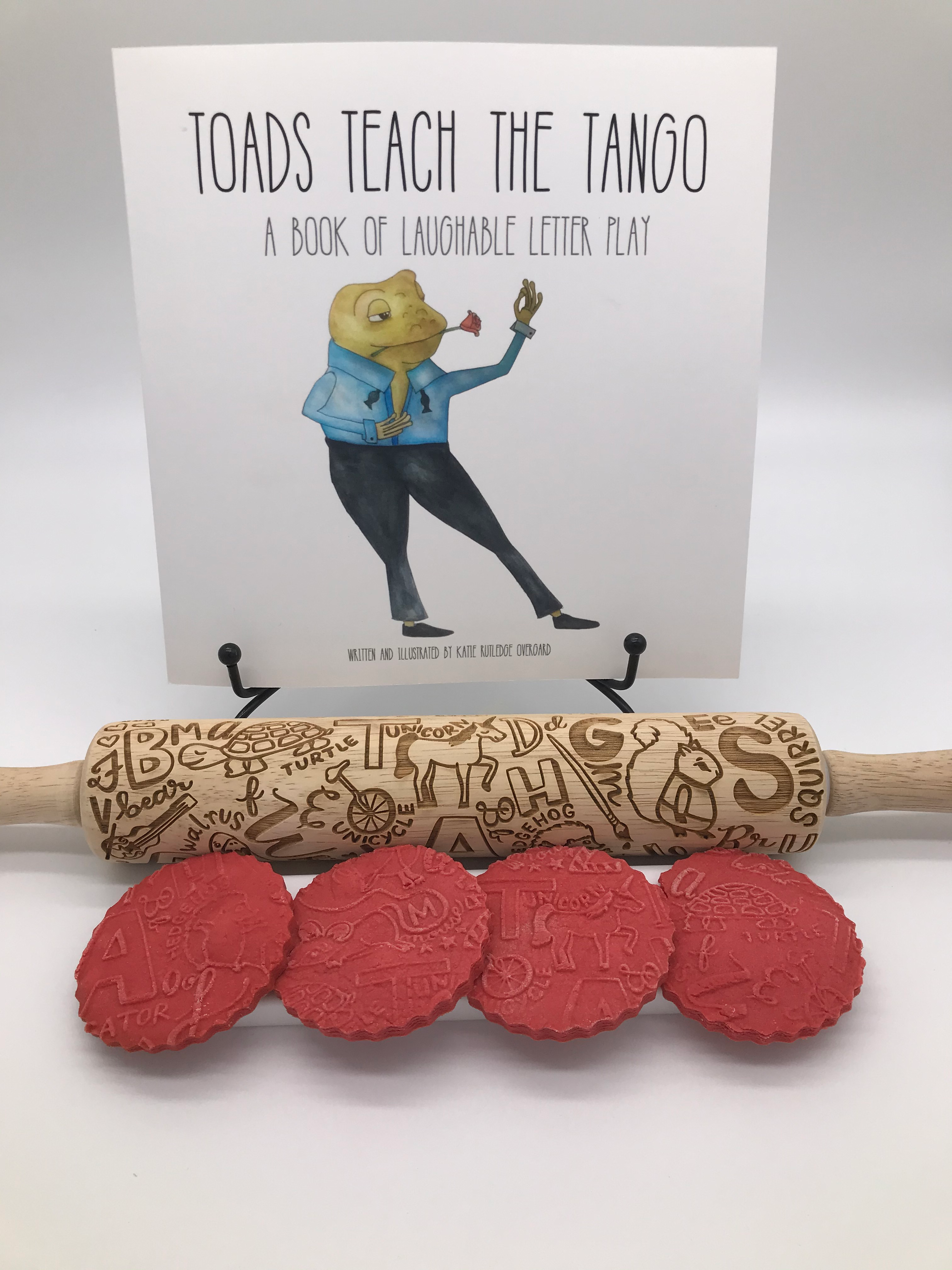 Toads Teach the The Tango Book + Rolling Pin