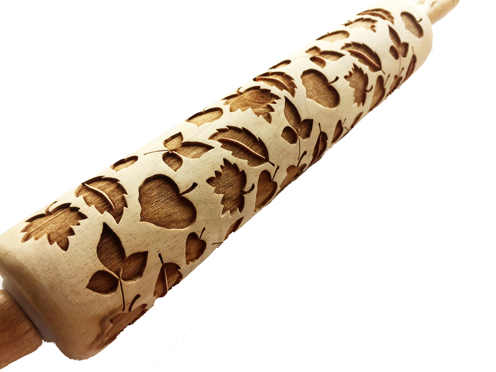 Fall Leaves Embossed Rolling Pin – Pottery & Baking
