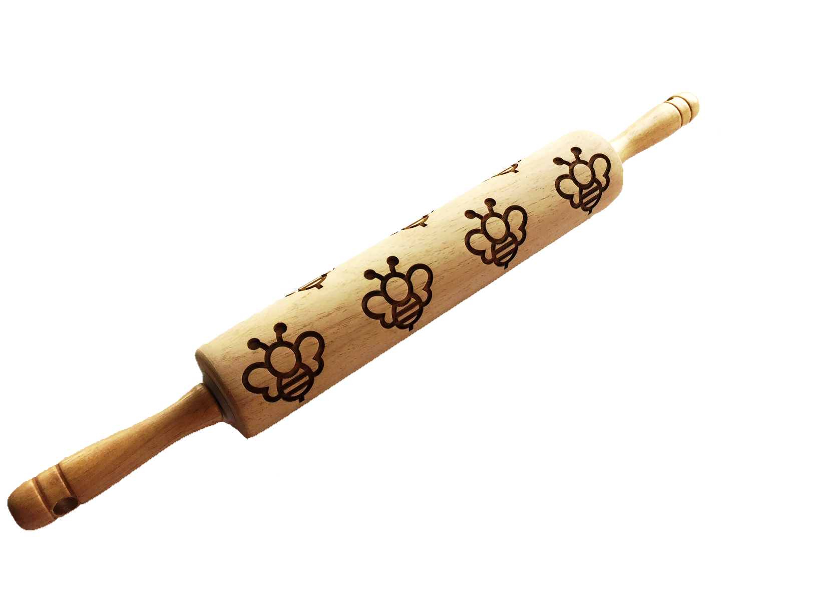 Embossed Simple Bumblebee Rolling Pin for Pottery & Baking