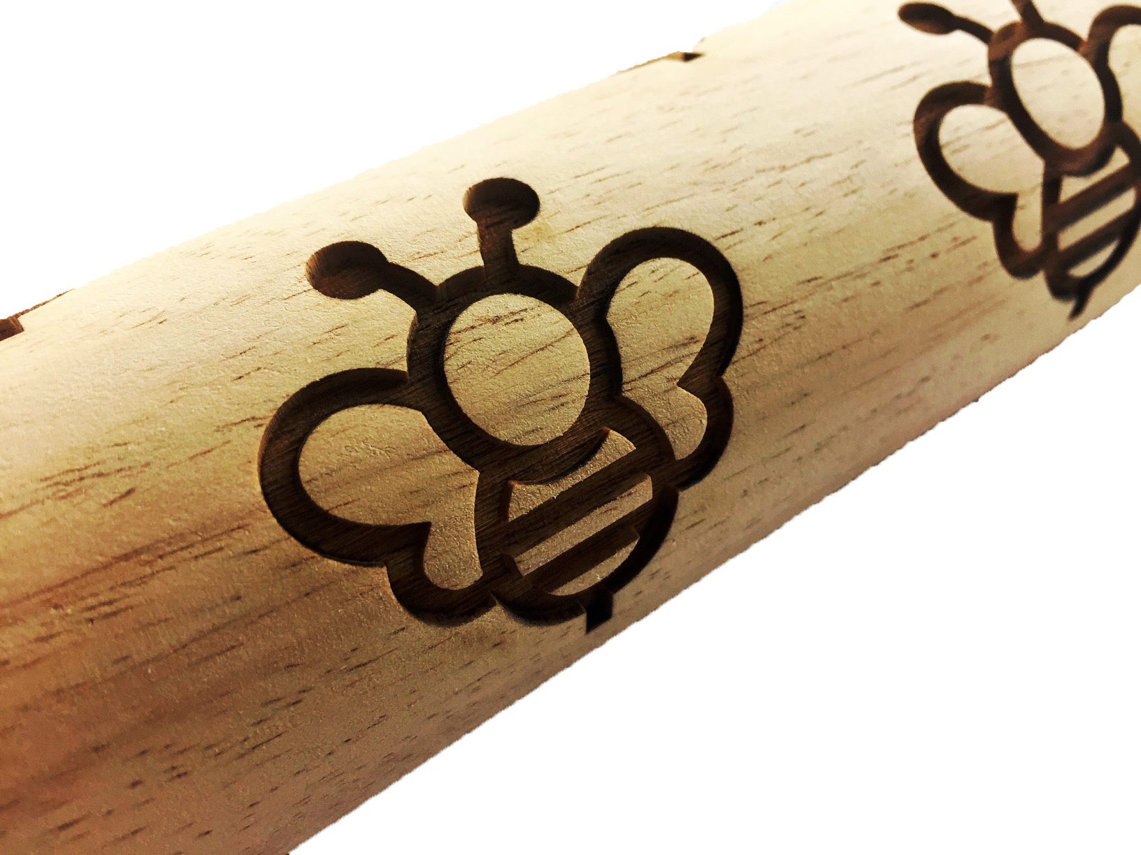 Embossed Simple Bumblebee Rolling Pin for Pottery & Baking