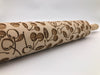 Embossed Cherries Rolling Pin - Baking & Pottery